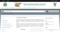 Desktop Screenshot of lib.iasri.res.in